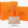 thumbnail image 4 of MKJ Bolsos de lujo con cadena de celosía de diamantes, bolsos de mensajero para mujer 2023, bolso de hombro femenino de moda de cuero suave Lou, 4 of 5
