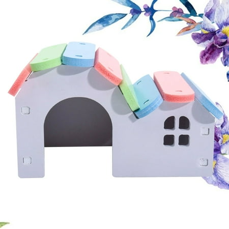 Soimiss Beautiful Hamster Bed in Lavender with Anti Slid Bottom Soft Comfortable Design for Small Pets