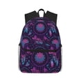thumbnail image 1 of Disketp Purple Dreamcatcher1 Mochila Ligera Clásica con Múltiples Bolsillos, Mochila Casual para Hombre y Mujer, Ideal para Escuela, Trabajo y Viajes, 1 of 6