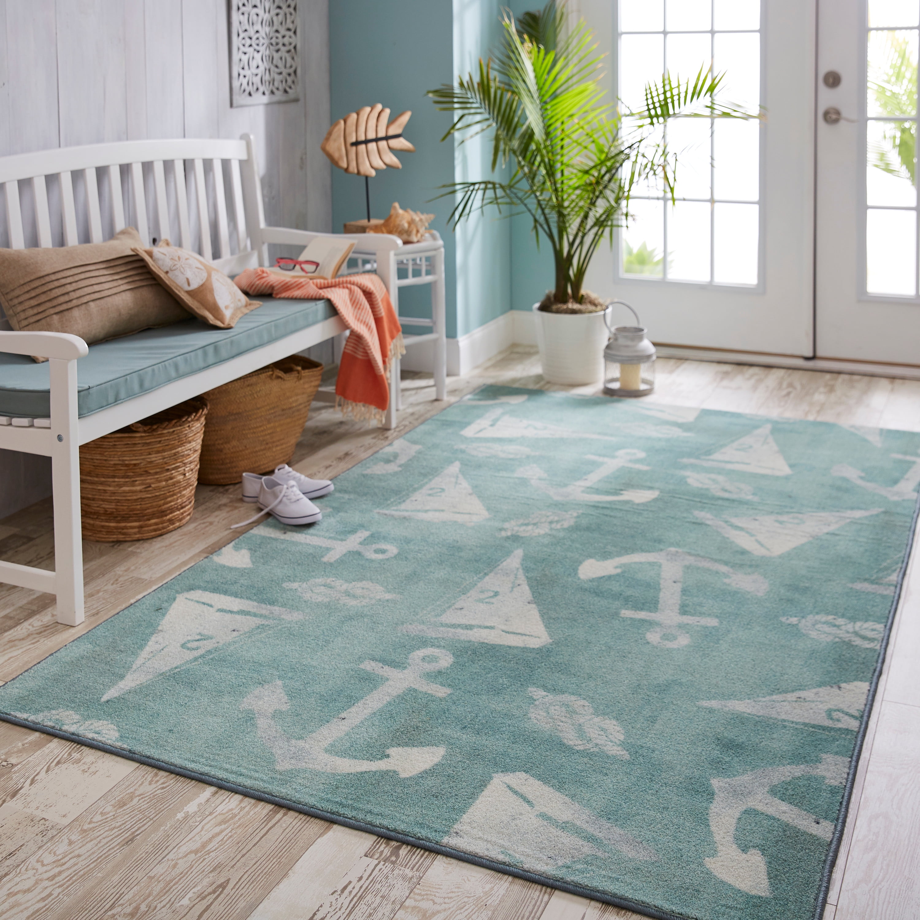 Mohawk Home Prismatic Seaside Sails Seaside Transitional Theme Coastal