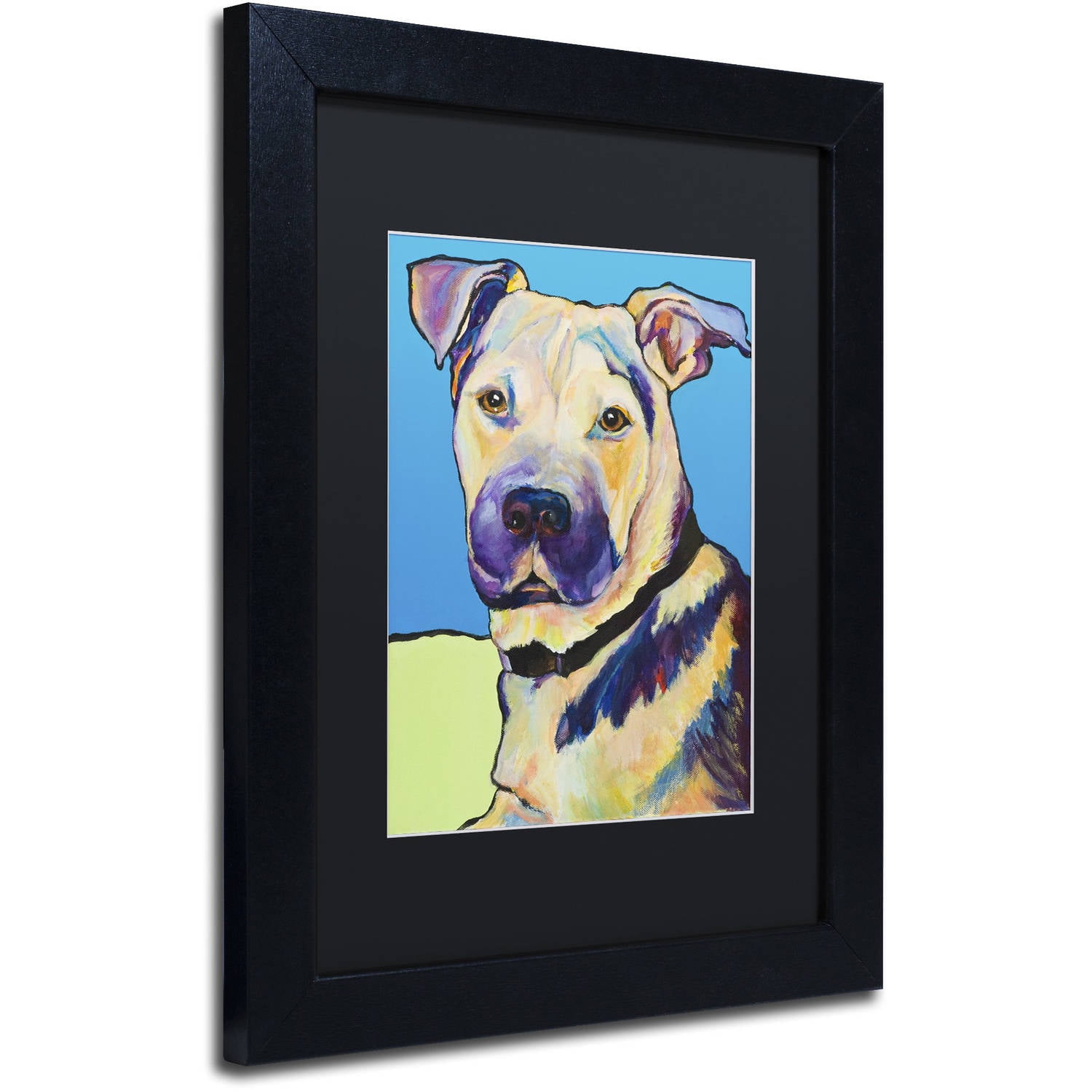 Trademark Fine Art "Tag" Canvas Art by Pat Saunders-White, Black Matte, Black Frame