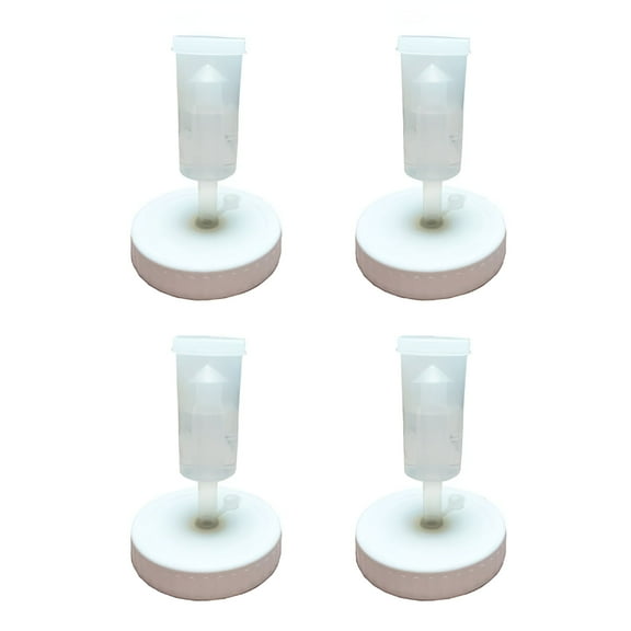 ACDANC 4Pc Mouth Jars Lids Fermenting Lids with Airlocks Fermentation Kit for Making Sauerkraut in Wide Mouth Jars