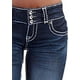 thumbnail image 3 of Pantalones cortos de mezclilla para mujer Pantalones cortos de mezclilla desgastados de cintura alta para mujerAzul oscuroLarge, 3 of 5
