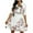 White, variant on Lilgiuy Women's Casual Summer Slim Printing Long Sleeve V Neck Ruffled Hem Dress Short Skirt Pink,12 2022 Fall Winter