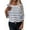 Blue, variant on Women'S 2025 Fall Long Sleeve Casual Loose Striped Off Shoulder Casual Oversized Knitted Sweater Pullovers Red L