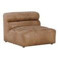 thumbnail image 2 of Moe's Home Collection Ramsay Contemporary Leather Slipper Chair in Brown, 2 of 5