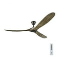 thumbnail image 5 of 3 Blade Ceiling Fan with Handheld Control in Contemporary Style 70 inches Wide By 11.7 inches High-Matte Black Finish-Black Blade Color Bailey Street, 5 of 10
