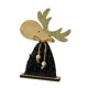thumbnail image 4 of Adornos navideños de madera Mornei, figura de alce, bonitos letreros rústicos para centro de mesa, color negro S, 4 of 8