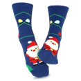 thumbnail image 5 of TeeHee Christmas Holiday Cozy Fuzzy Crew Socks 3-Pack for Women (Santa Deer Snowman), 5 of 8