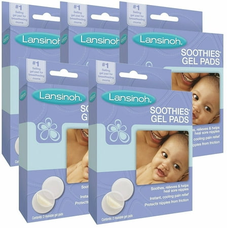 Lansinoh Laboratories Soothies Gel Pads, 10 Count Pack of 5