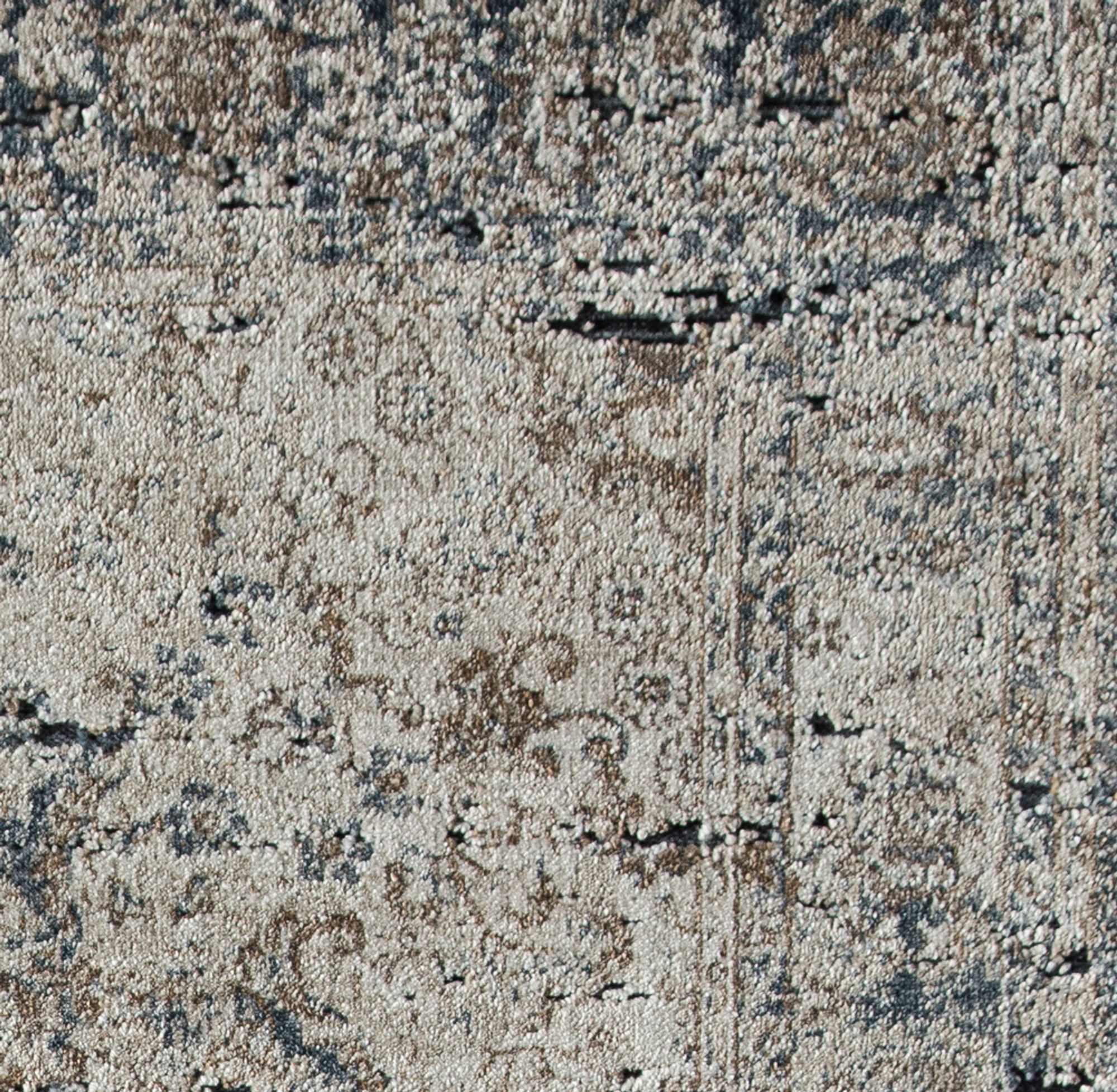 Rugs America Cambridge Collection Blue Tan CB400A Transitional Abstract Area Rug 2' x 4'