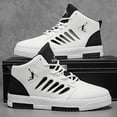 thumbnail image 4 of Mid-Top Men's Versatile Sports Casual Sneakers , Trendy Platform Outdoor Running Skate Shoes and Comfortable, 4 of 9