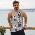 thumbnail image 6 of Disketp Dog Men's Workout Tank Tops Sleeveless Gym Shirt Quick Dry Fitness Bodybuilding Sleeveless T Shirt-3X-Large, 6 of 7