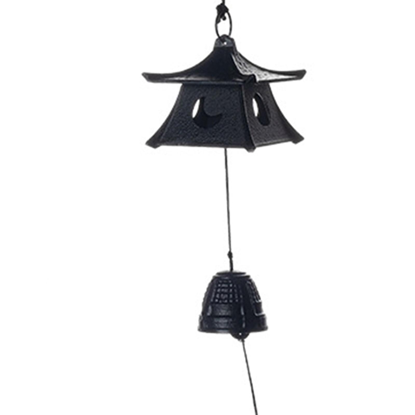 Fzaqwen Cast Iron Wind Chime Hanging Ornament Premium Art Crafts Windchime Wind Bell for Style B