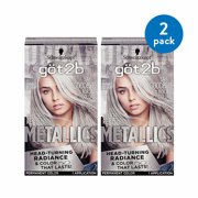 (2 pack) (2 Pack) Got2b Metallic Permanent Hair Color, M71 Metallic Silver