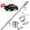 Silver, variant on FIASON 5 FT Black Upgraded Tangle Free Flag Pole, Thickened Stainless Steel Heavy Duty Flagpole for 2x3 3x5 4x6 Flag, 2026 America 250th Anniversary, RV, Truck, Boat, Yard, Parades (No Bracket&Flag)