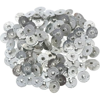 25pcs Metal Candle Wick Holder, Silver Stainless Steel Candle Wick  Centering Devices for Candle Making