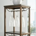 thumbnail image 6 of JRHRXXY 5-Tier, 11-Bottle Freestanding Wine Rack with Glass Holder, Modern, 6 of 7