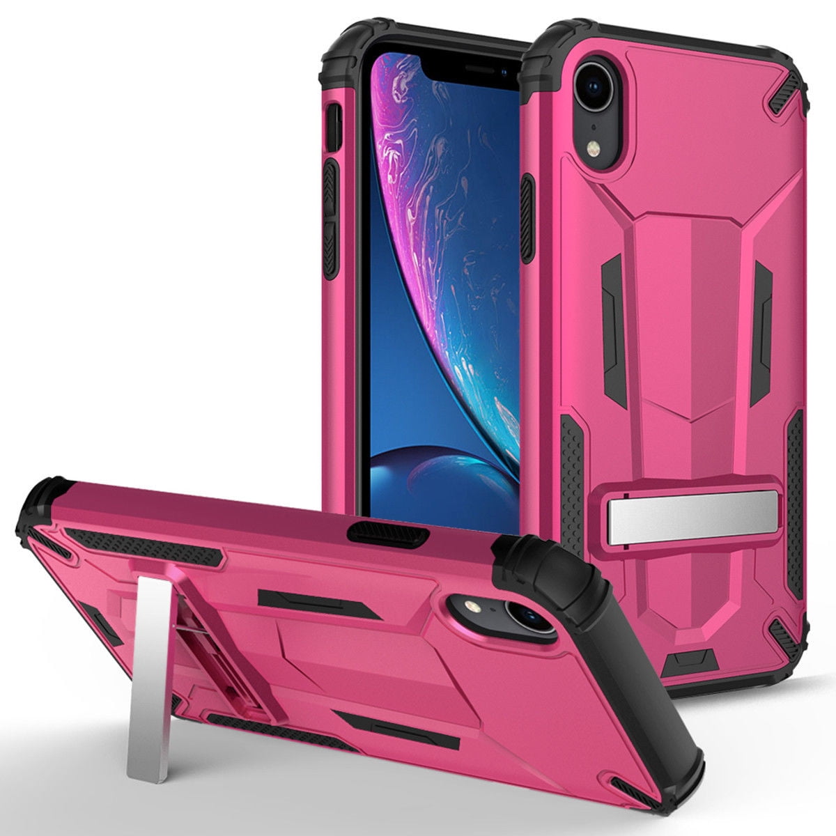 Kaleidio Case For Apple iPhone XR (6.1") [Mech Armor] Hybrid Drop