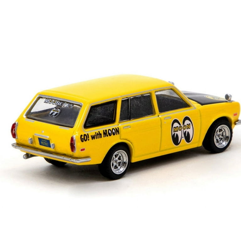 ターマックワークス1/64ブルーバード510ワゴンMOONEYES　深リム(改) Tarmac Works 1:64 Datsun Bluebird 510 Wagon Mooneyes Special
