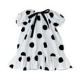 thumbnail image 6 of Baby Toddle Girls Dress Printed Princess Dresses Little Girls Cotton Casual Short Sleeves Skirts Dress Girls Ruffles Sleeve Dresses, 6 of 11