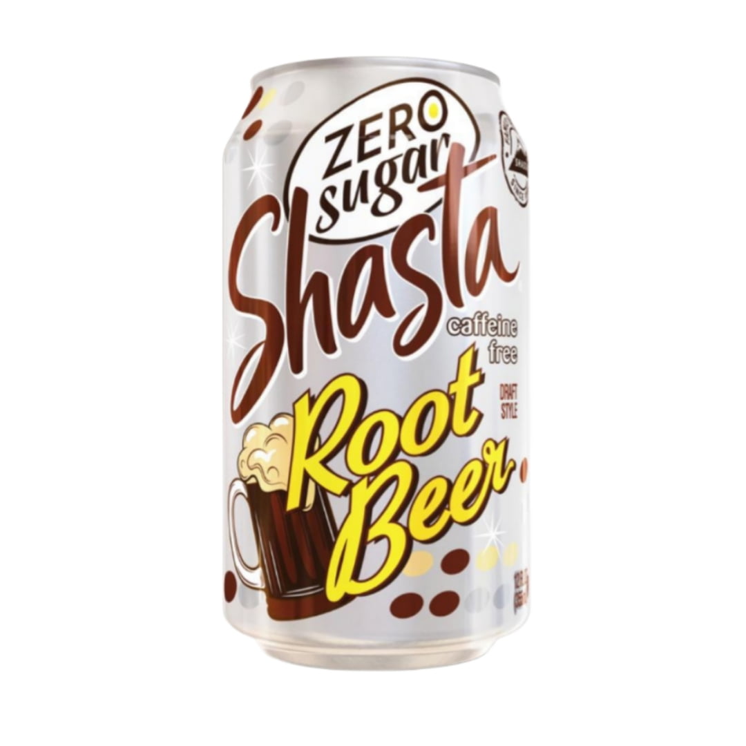 Shasta Zero Sugar Root Beer Soda - 24 Cans