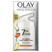 Olay SPF 15 Total Effects CC Cream Complexion Corrector for Women, Fair to Medium, 1.7 Ounce