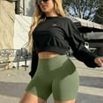 thumbnail image 2 of OQQ Women's 3 Piece Workout Seamless High Waist Butt Liftings Exercise Athletic Shorts, 2 of 7
