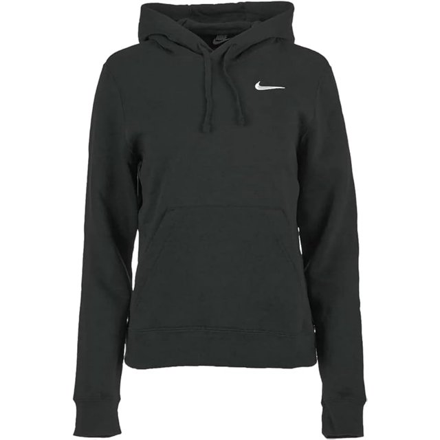 Sudadera con capucha Nike Club para mujer, forro polar, color negro, XXXL