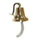thumbnail image 2 of Campana náutica de barco de metal Benzara Inc 6 pulgadas dorado con soporte de pared, 2 of 2