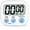 White, variant on Pekkaxy Digital Kitchen Timer for Cooking, Multi-Function Electronic Timer, Big Digits Loud Alarm Strong Magnetic Backing, Classroom Timers for Teachers