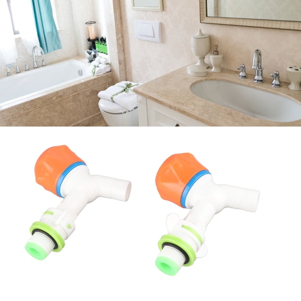 Grifo De Agua, 2 Piezas PPR Plástico Resistente Al Desgaste Grifo De Agua G1/2 Rosca Externa Ahorro De Agua Para El Hogar