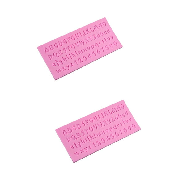 2 Pieces Cake Decorating Kit DIY Chocolate Letters Mold