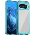 thumbnail image 1 of KOMI Étui pour Google Pixel 9, Étui Google Pixel 9 Pro, Étui de Protection Transparente TPU+PC Acrylique de Qualité Militaire Armure Robuste pour Google Pixel 9/9 Pro 5G, 2024 (Bleu Clair), 1 of 5
