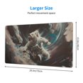 thumbnail image 2 of Pofeuu Astronaut Polar Bear Roar Print Mouse Pad,Rubber, Multipurpose Comfortable Waterproof Mousepad Desk Mat for Gamer Office Home, 2 of 8