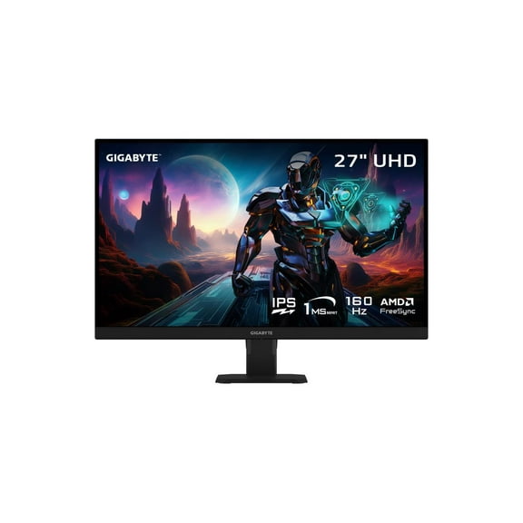 GIGABYTE - GS27U - 27" SS IPS Gaming Monitor - UHD 3840x2160 - 160Hz - 1ms MPRT - AMD FreeSync Premium - HDMI, DP - Black