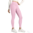 thumbnail image 4 of Buttery Soft Leggings for Women - High Waist 7/8 Length Workout Gym Yoga Pants Pink S, 4 of 7