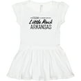 thumbnail image 3 of Inktastic From Little Rock Arkansas in Black Distressed Text Girls Toddler Dress, 3 of 5