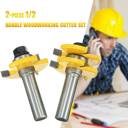 2PCS Tongue and Groove Router Bit Set (Best Home Router Review)