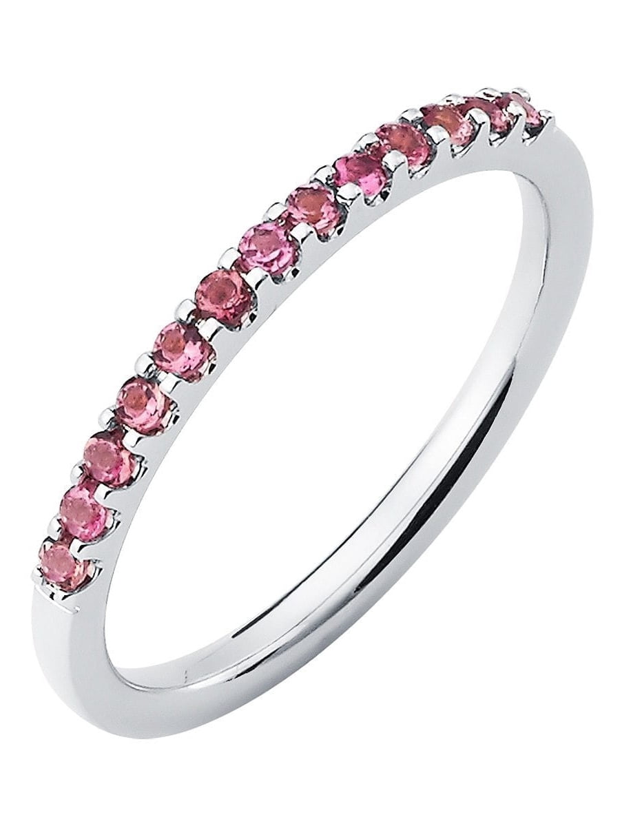 14k White Gold 1.04 Tgw. Pink 