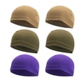 thumbnail image 1 of Xihbxyly Gorras Deportivas para Correr, Transpirables y Absorbentes, de Poliéster Elástico y Transpirable, Cómodas para Ciclismo y Jogging, Multicolor, Unisex, Paquete de 6, Talla 24 X 14 Cm., 1 of 4