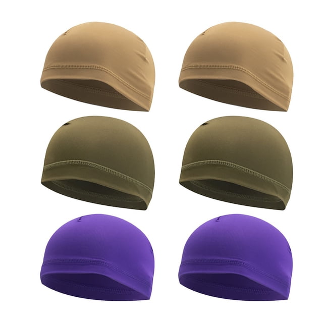 EGNMCR Helmet Liner Sweat Wicking Cap Running Hats Cycling Skull Caps 6 Sports cap