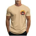 thumbnail image 3 of VBTAPA Mens Hawaiian T-shirts Palm Tree Graphic Tees Tropical Summer Short Sleeve Crewneck Tee Casual Hipster Tops Khaki M, 3 of 6