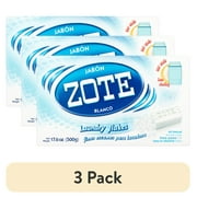 (3 pack) Zote Blanco Laundry Flakes for Washing Machines, All Ages, Gentle on Clothes & Skin, Laundry Detergent, Cleanser Flakes with Sodium Tallowate, 17.6 oz