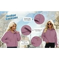 thumbnail image 4 of Rosvigor Sweatshirt for Women Half Zip Cropped Pullover Fleece Hoodies Fall Winter Tops Thumb Hole, 4 of 7