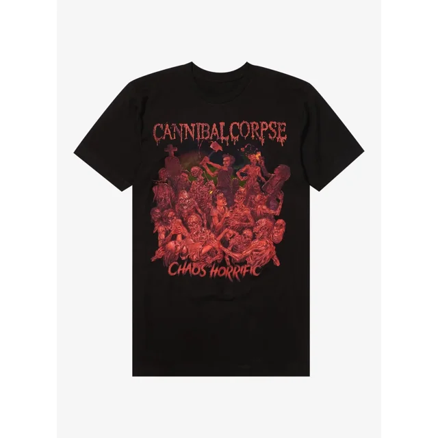 Camiseta Y2k Cannibal Corpse Chaos para hombre y mujer, camiseta horrible, tema popular, lujo de alta gama, es tanto