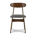 thumbnail image 3 of New Classic Furniture Morocco Wood Dining Chair in Dark Gray (Set of 2), 3 of 9