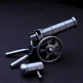 thumbnail image 4 of Mini Cannon, Desktop Artillery Model, Stainless Steel Metal Mini Cannon, Military Decorations, Collection Office Model, 4 of 8