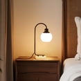 thumbnail image 4 of SUNMORY 20" Marble Table Lamp, Modern Desk Lamp with 3 Color Temperatures, Bedside Lamp with Marble Base & Glass Lampshade, Convenient Rocker Switch, Nightstand Lamp for Bedroom, Living Room, Office, 4 of 15