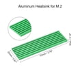 thumbnail image 2 of Aluminum Heatsink Kit 70 x 22 x 3mm Green with Two Silicone Thermal Pads for M.2, for 2280 SSD, 2 of 4